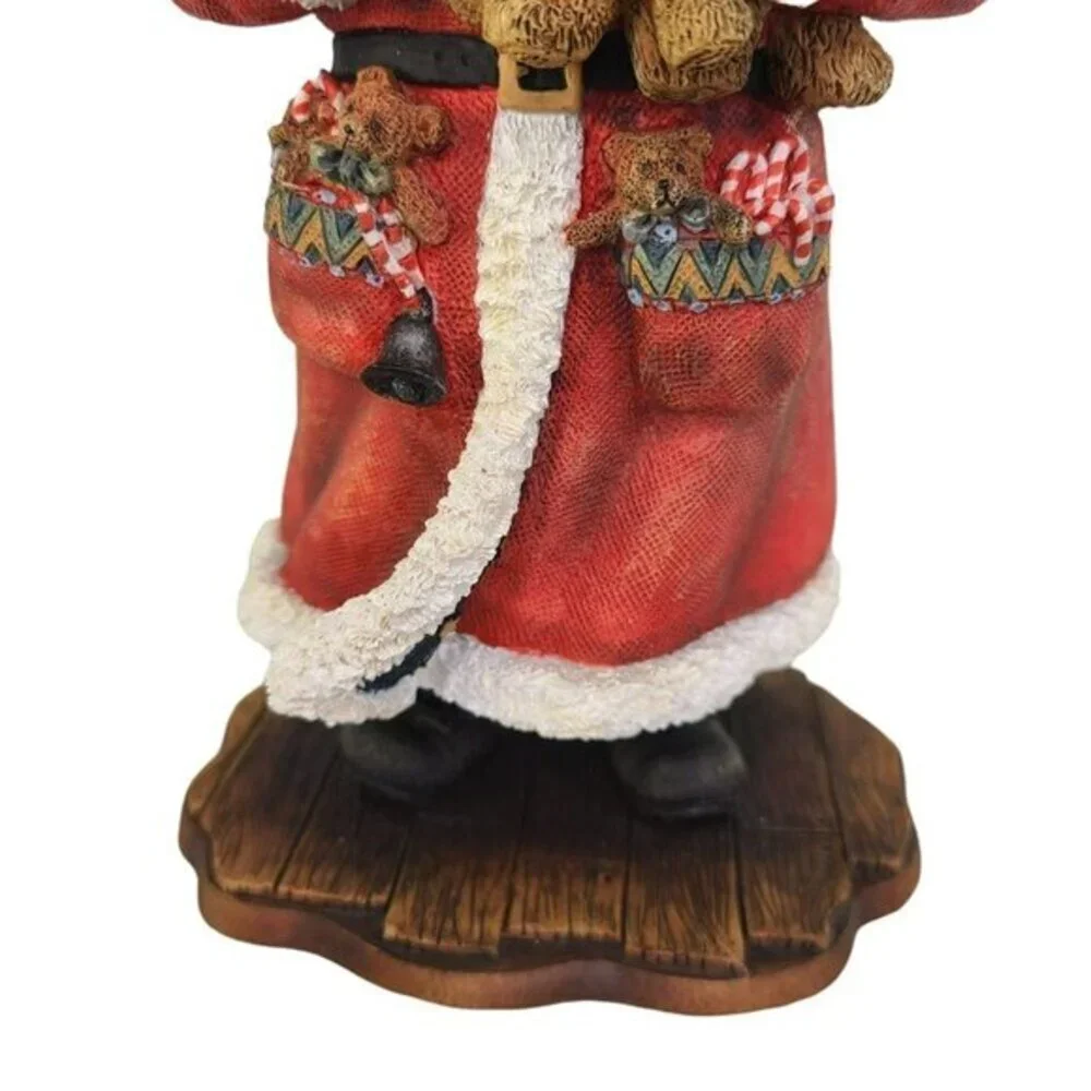 Sherri Buck Baldwin Santa Figurine Bountiful Bears IV Lang and Wise‎ Vintage